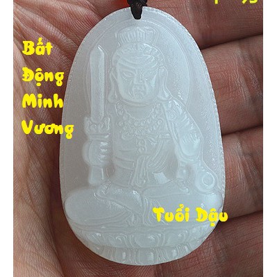 Phật Bản Mệnh Tuổi Dậu - Bất Động Minh Vương (Màu Trắng)