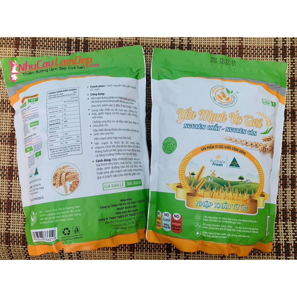 Yến Mạch Úc Tươi Nguyên Chất - Nguyên Cán nhập khẩu từ Úc | BigBuy360 - bigbuy360.vn