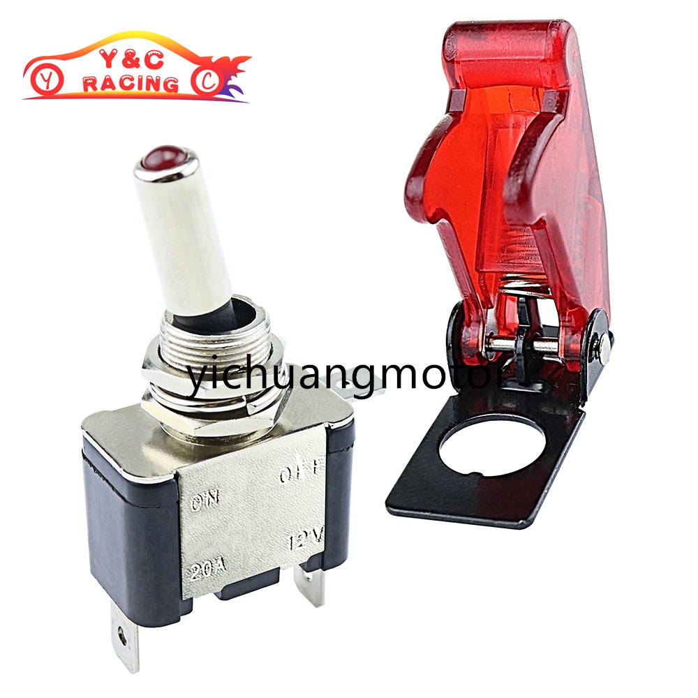 Công Tắc Nhỏ 12v 20a Có Đèn led Chuyên Dụng Cho Xe Hơi / Xe Máy