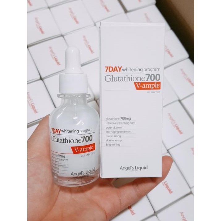 [GIÁ GỐC] Huyết thanh trắng da 7day Whitening Program Glutathione 700 V-ample