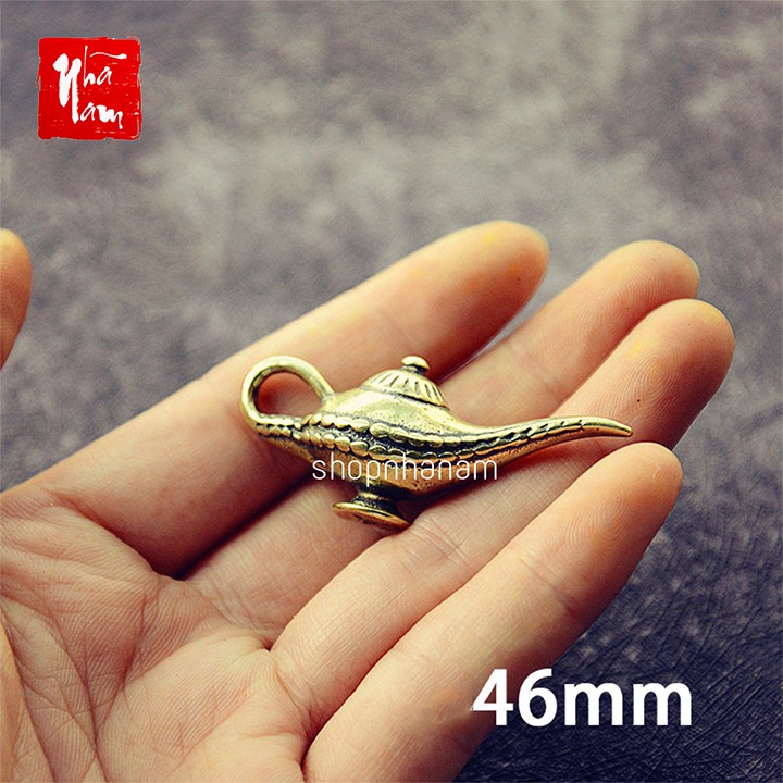 Tượng đồng phong thủy thần đèn aladin ấm trà đồng trang trí vật phẩm phong thủy