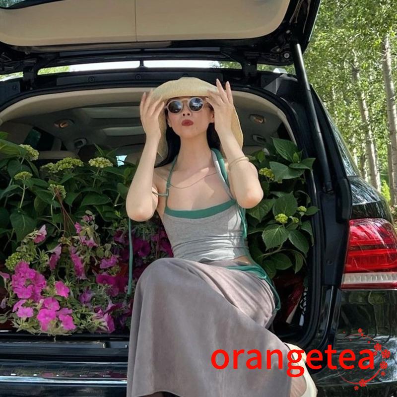 Áo Tank Top Hai Dây Dáng Ôm Dễ Điều Chỉnh Thời Trang Cho Nữ