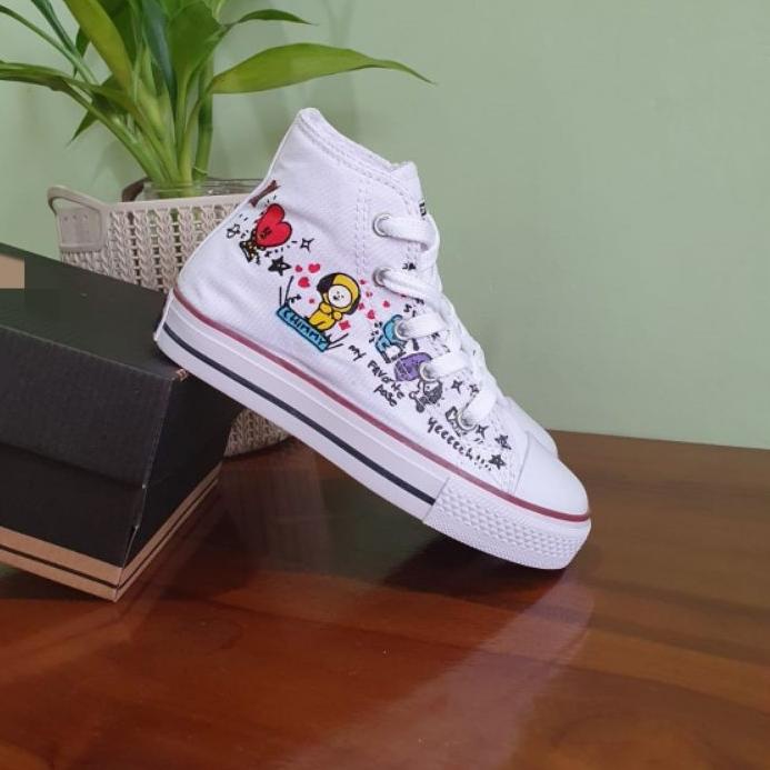 Giảm Giá Giày Bốt Vải Bố Nhân Vật BTS BT21 Vui Nhộn Cho Nam Và Nữ < <