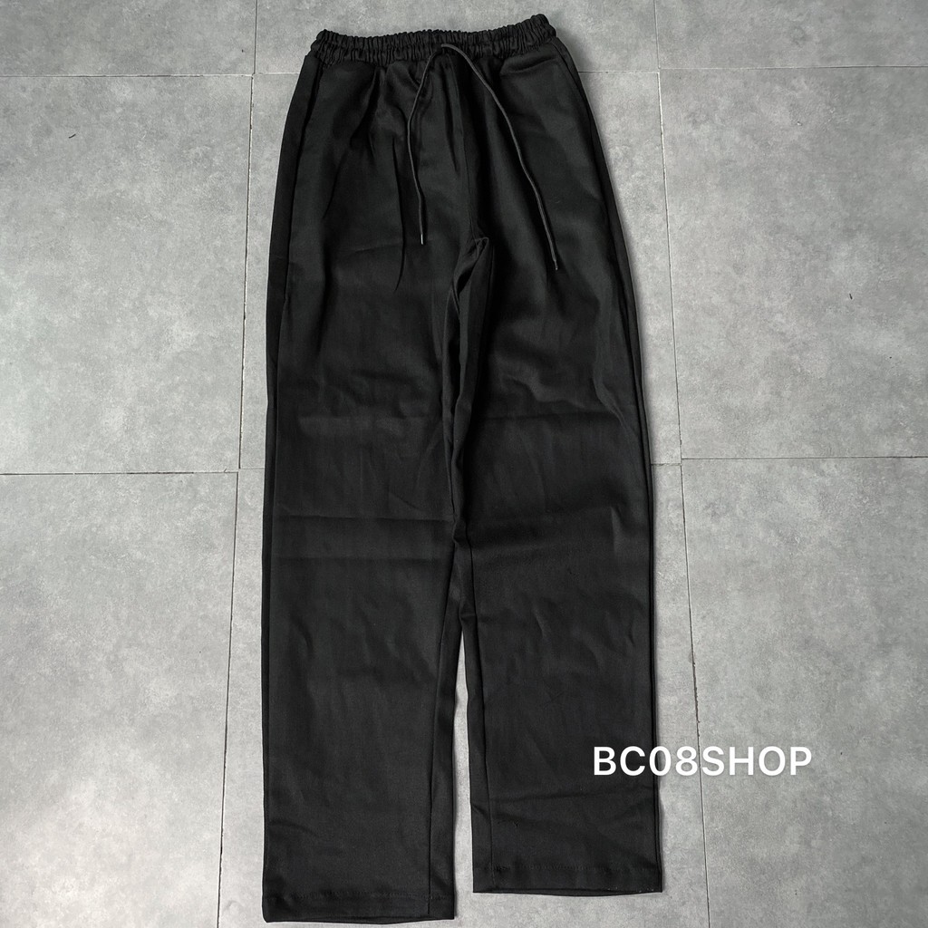 Quần KaKi Pants Dáng Suông Unisex Màu Đen Chất Vải KaKi Mềm Co Giãn BC072 | BigBuy360 - bigbuy360.vn