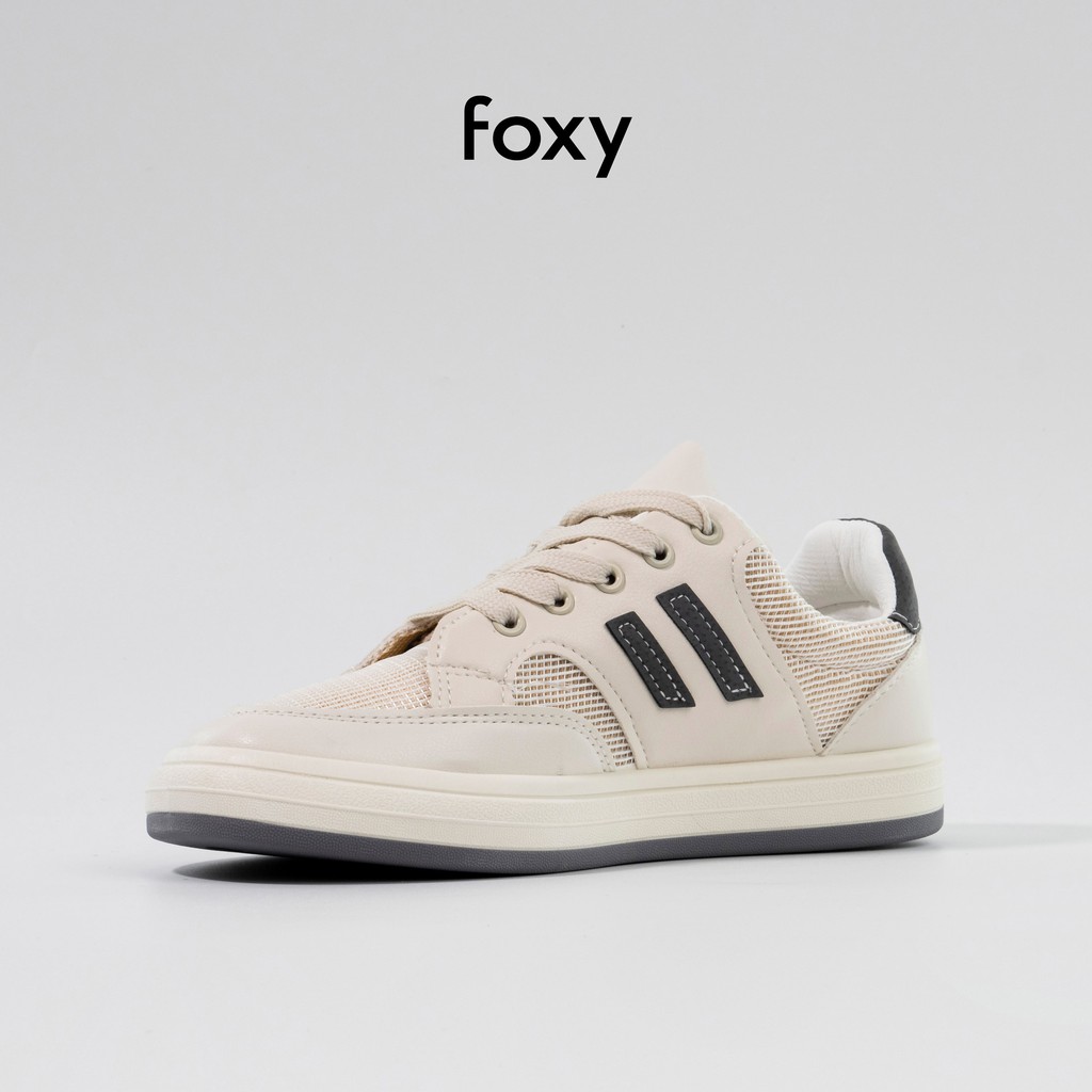 Giày Thể Thao Sneaker Nữ FOXY Đế Bằng Phong Cách Ulzzang Hàn Quốc Phối Da Lộn - FOX028