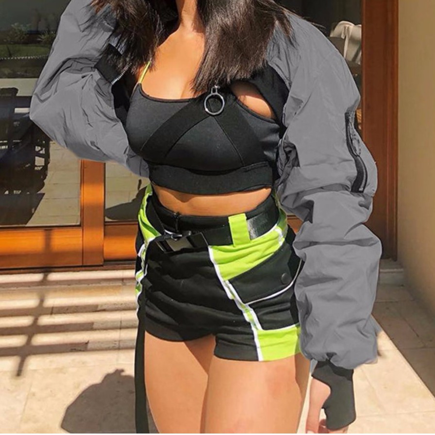 Khoác croptop phản quang | BigBuy360 - bigbuy360.vn