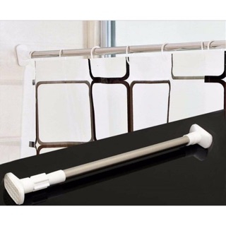 THANH TREO RÈM CỬA / TẮM INOX - KHÔNG CẦN KHOAN TƯỜNG ĐẦU VUÔNG ( nhiều kích thước (