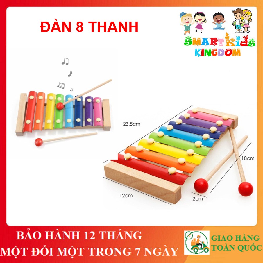 Đàn Gỗ 8 Âm Thanh Phát Triển Khả Năng Cảm Quan, Cảm Thụ, Nhận Biết - Loại 1