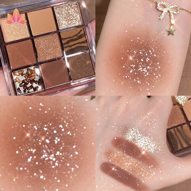 COLOURPOP Bảng Phấn Mắt 9 Màu Sắc Lấp Lánh Chống Thấm Nước Chống Thấm Mồ Hôi JP5