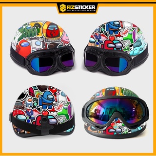 Bộ Miếng Dán Sticker Chống Nước Hình Among US Dán Nón Bảo Hiểm , Hình Dán Decal Cắt Sẵn Từng Hình Kích Thước 6-7 CM