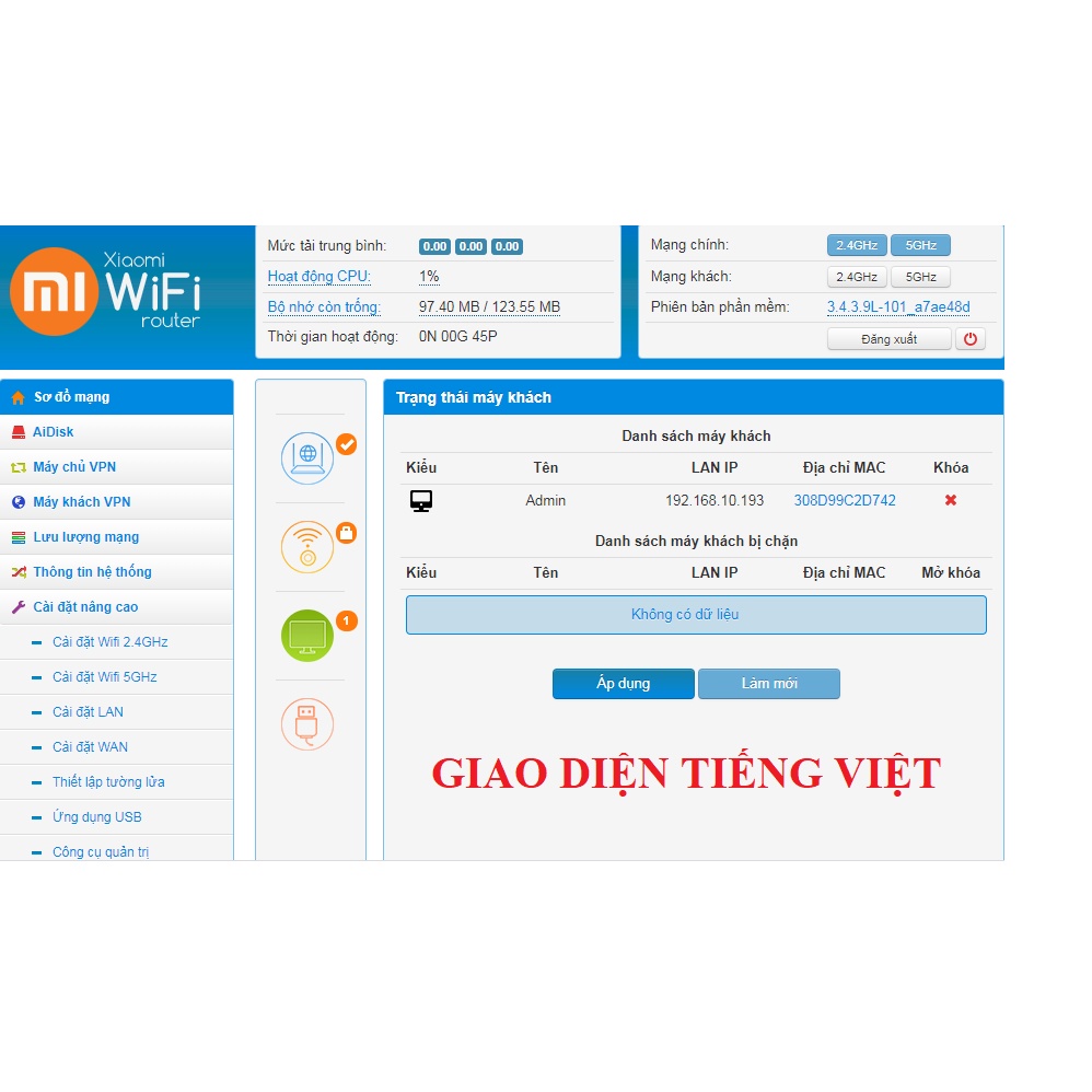 [TIẾNG VIỆT] Router wifi Xiaomi Gen3G AC1200Mbps cổng Lan 1Gbps băng tần kép xuyên tường, kích sóng wifi Tiếng Việt