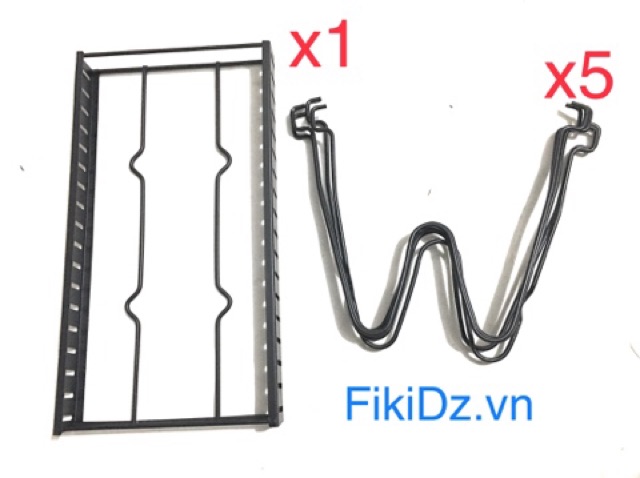 Giá úp nồi chảo úp khay vỉ điều chỉnh được độ dài rãnh