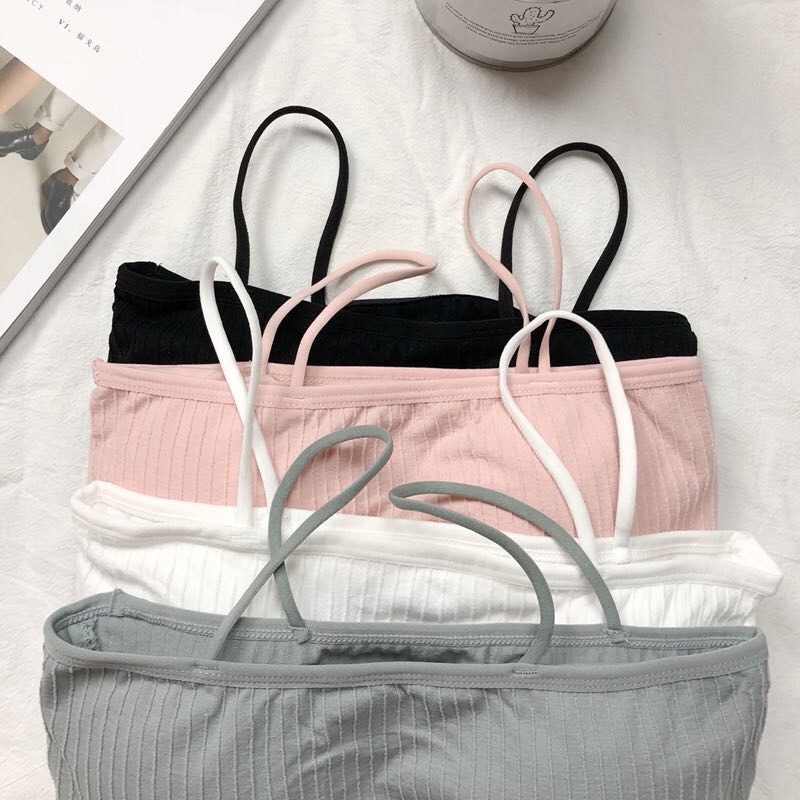 Áo hai dây croptop SUXI dáng ngắn hỗ trợ tập thể thao dành cho nữ