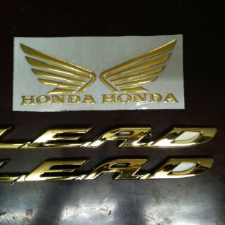 Bộ tem honda LEAD crôm vàng 2011