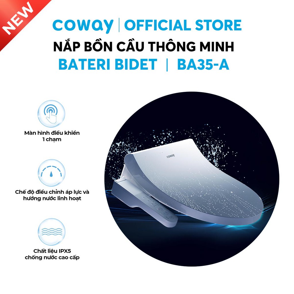 Nắp bồn cầu thông minh Coway Bateri Bidet BA35-A