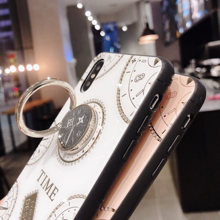 Ốp lưng iphone Ring time Đính Đá Thích hợp iphone /6/7/7plus/8/8plus/x/xs/xs max/11/11 pro/11/11/12promaX