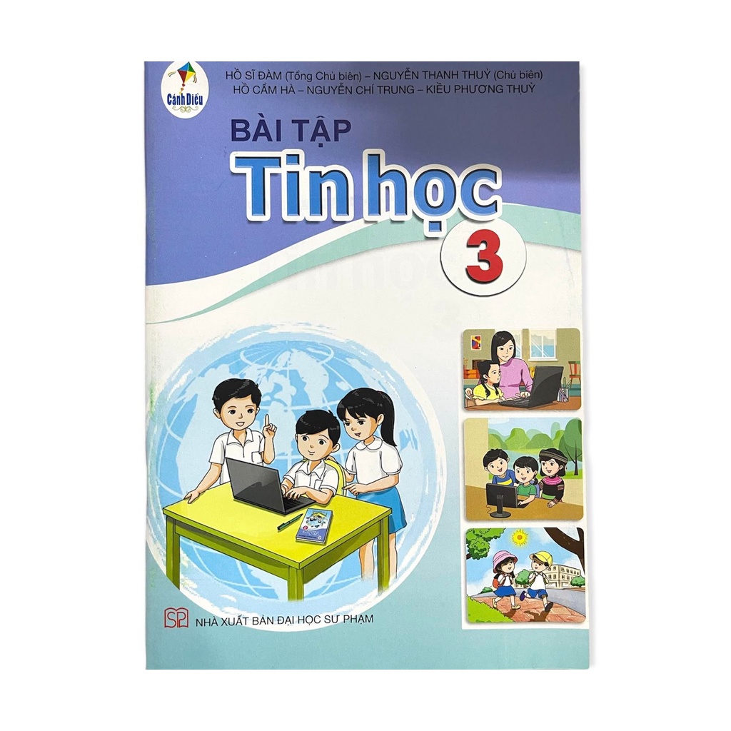 Sách - Bài tập Tin học 3 (CD) và 2 tập giấy kiểm tra cấp 1 (vỏ tím)