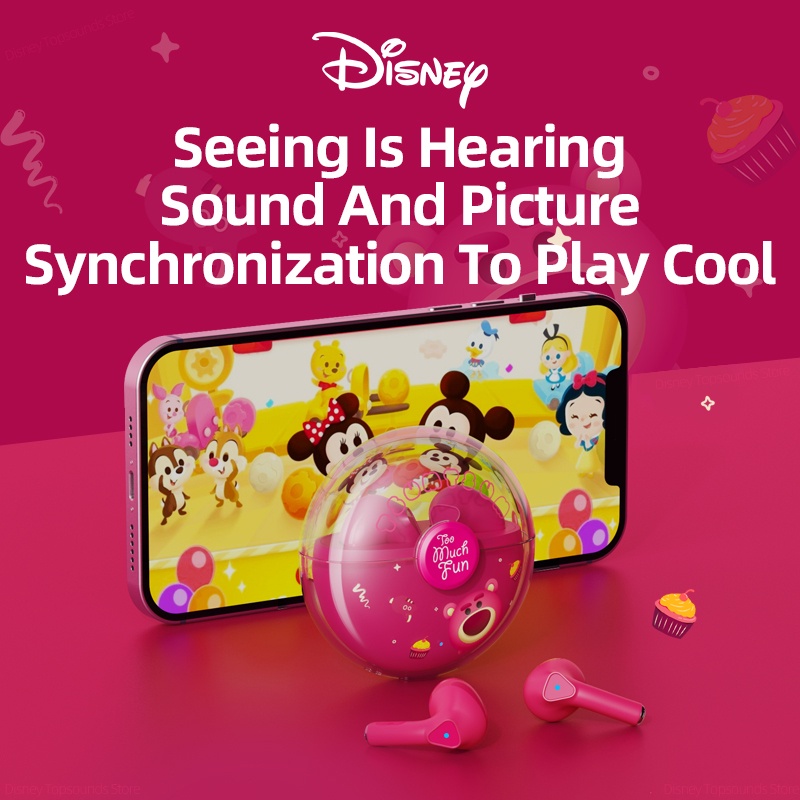 Tai nghe Disney YP03 bluetooth 5.0 không dây chống ồn chống nước cảm ứng thông minh