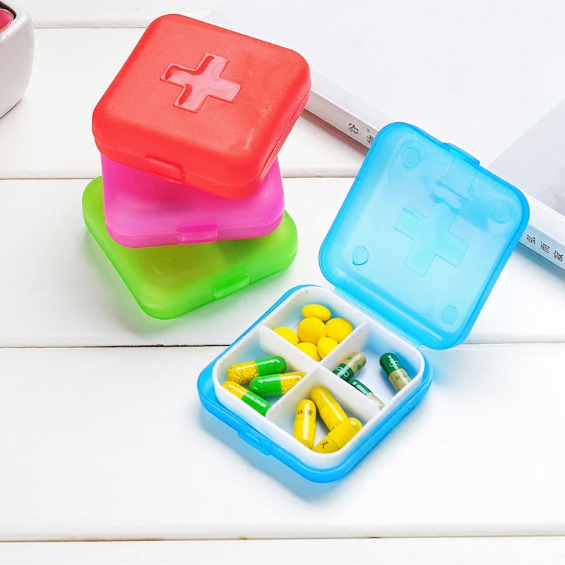 [HÀNG CÓ SẴN] Hộp Đựng Thuốc Mini Chia Ngăn Tiện Lợi SIGO