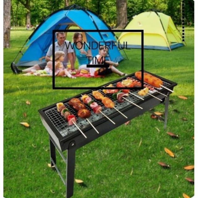 Bếp Nướng Than Hoa Ngoài Trời BBQ Gập Gọn Mang Đi Du Lịch