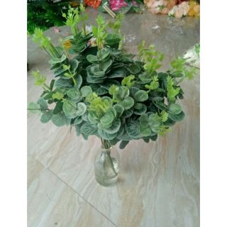 Cành Lá Táo-16 nhánh. (Lá Dolar) hoa lụa