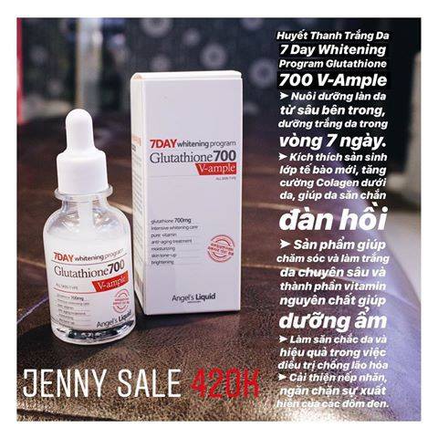 HUYẾT THANH DƯỠNG TRẮNG DA 7DAY WHITENING PROGRAM (AUTH)