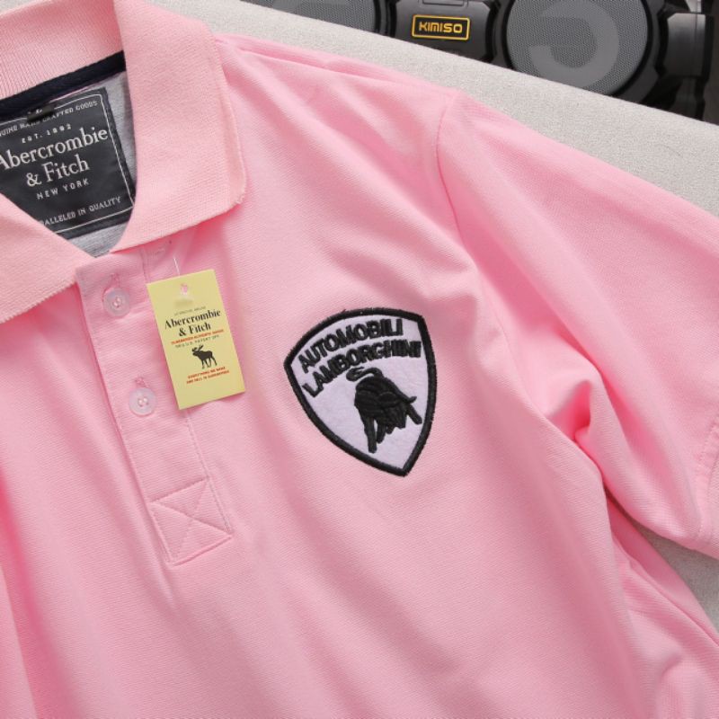 Áo thun nam ngắn tay polo có cổ vải thun cá sấu cotton thêu logo tay