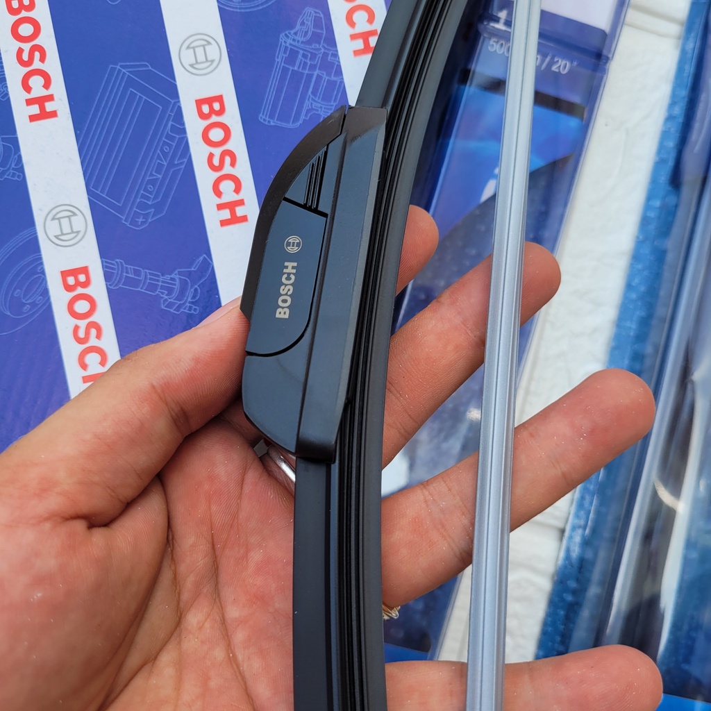 Gạt mưa ô tô BOSCH Aerofit không xương, lưỡi gạt silicon siêu sạch, siêu êm cho mọi dòng xe - Auto Bảo Lộc