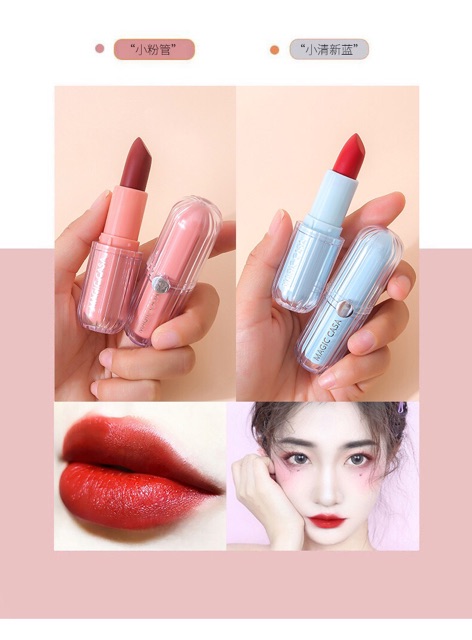 Son thỏi lì Magic Casa ☘️Freeship☘️ lâu trôi, chống thấm nước, giữ ẩm cho đôi môi | BigBuy360 - bigbuy360.vn