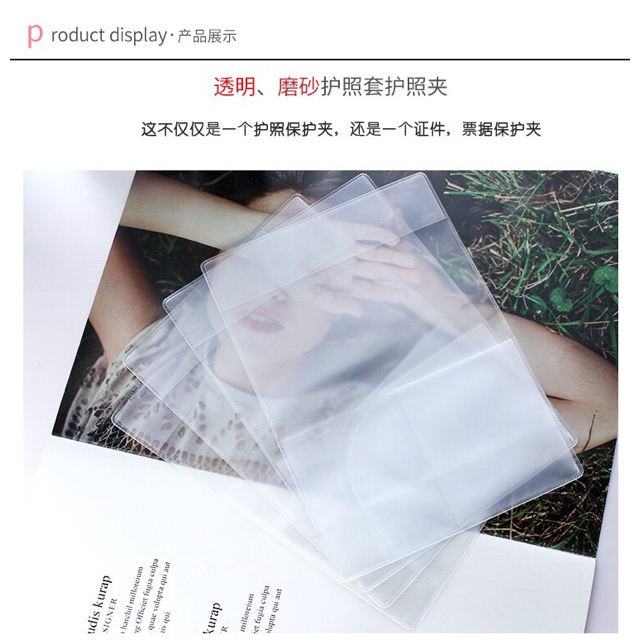 Bìa trong suốt siêu bền để đựng hộ chiếu tiện dụng và bền