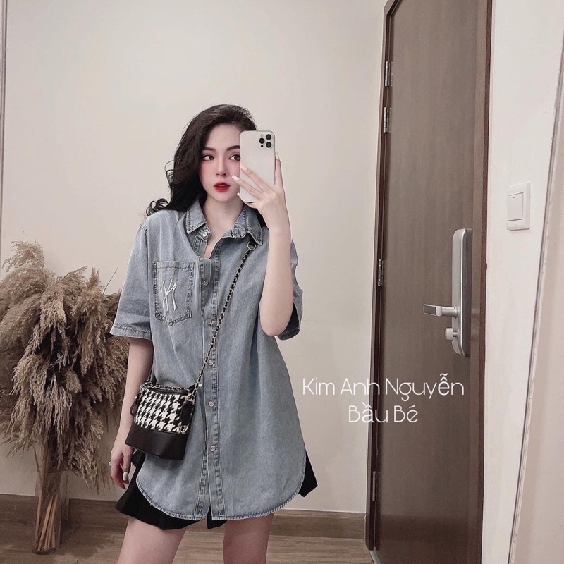Áo Bò Kiểu Nữ Xinh, Áo Jeans Denim Bò Form Rộng Đẹp