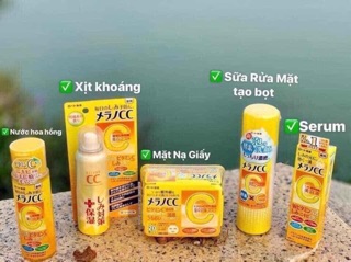 Combo 5 sản phẩm chăm sóc da CC Melano