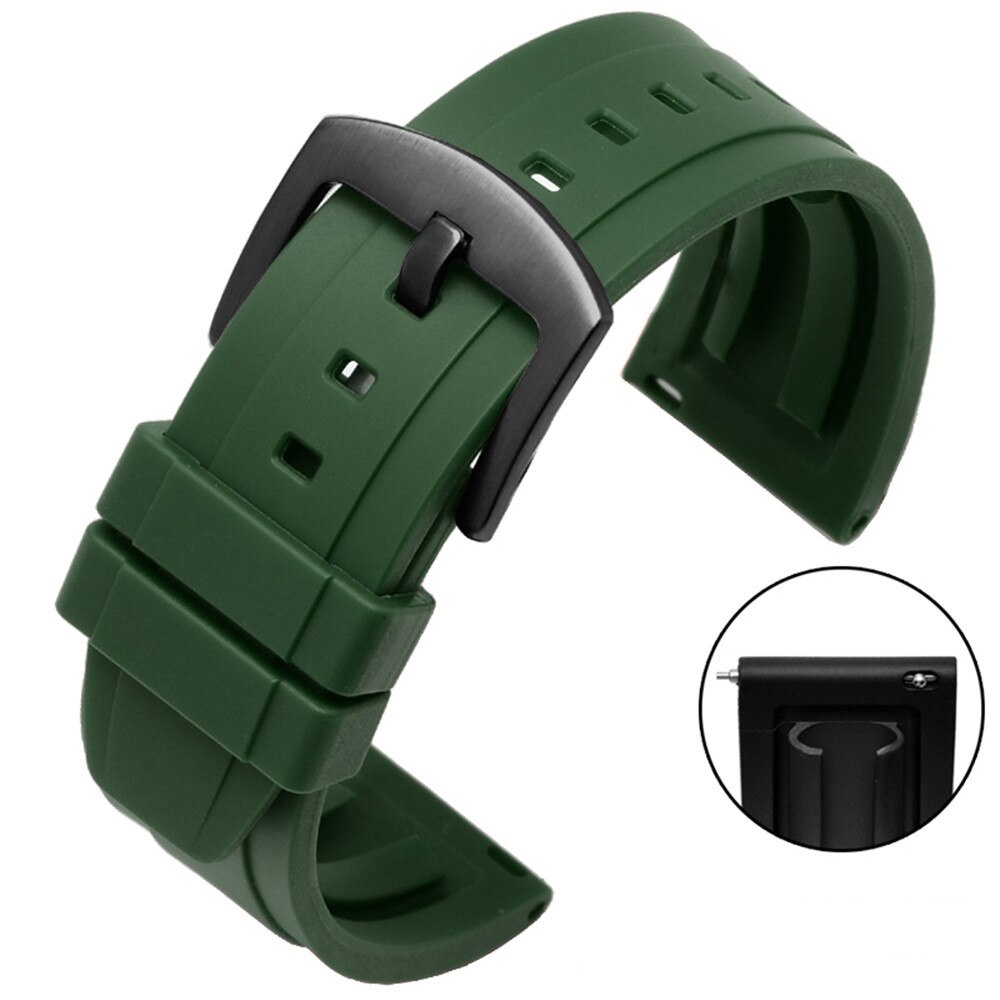 Dây đeo cao su 20mm 22mm cho đồng hồ Samsung Galaxy Watch 3 41mm 45mm