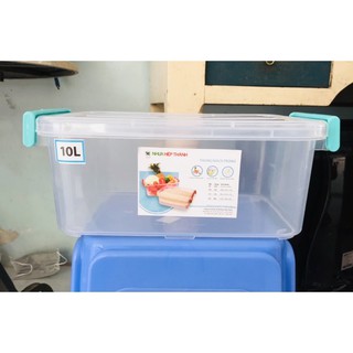 Thùng Nhựa Trong/Hộp Đựng Thức Ăn (10 lít)