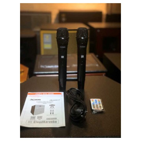 Loa kéo karaoke di động, Loa kéo bluetooth Acnos Beatbox CB-55G công suất lớn, tích hợp đầu karaoke offline 5 số