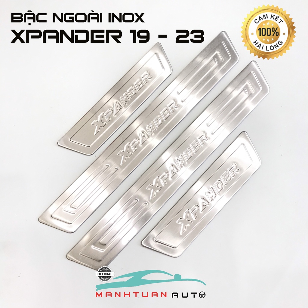 Ốp bậc Xpander 2019 - 2023  inox cao cấp