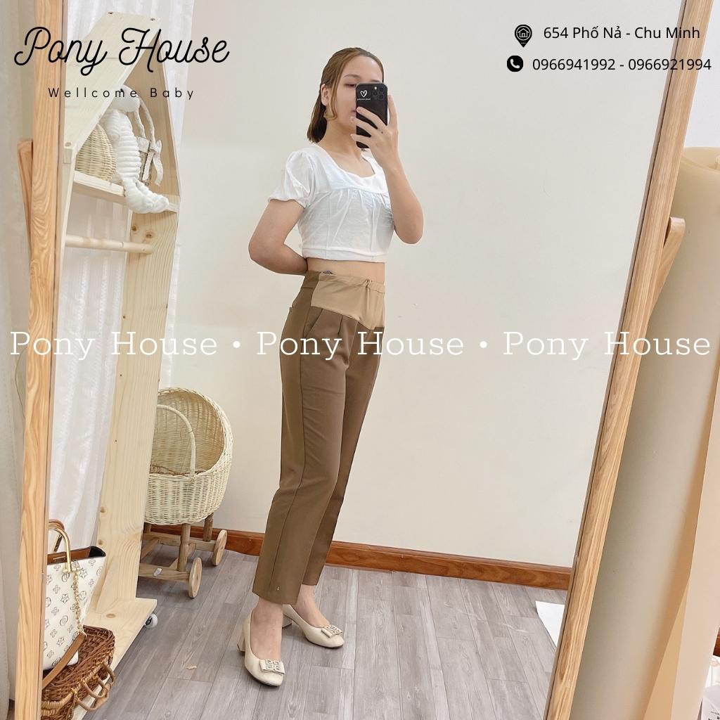 Quần Bầu Baggy Dài - Quần Vải Công Sở Siêu Đẹp Có Đáp Bụng Và Chun Chỉnh Bụng From Chuẩn Hàng Loại 1