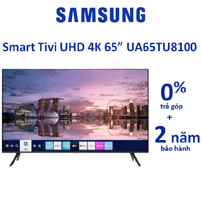 Smart Tivi SamSung UHD 4K 65 inch 65TU8100 2020