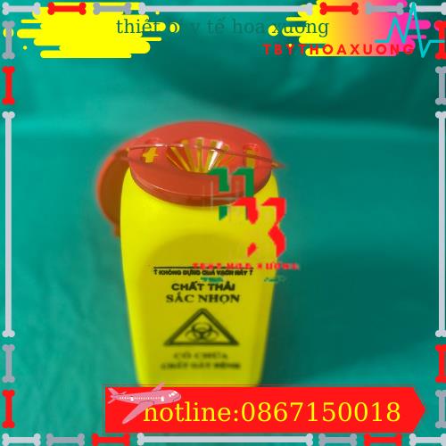 Hộp AnToàn Đựng Vật sắc Nhọn Bằng Nhựa 1.5 Lít