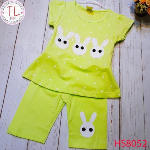 Thời trang trẻ em - Áo quần lửng hình thỏ cho bé gái-Quần áo bé gái - Bộ bé gái