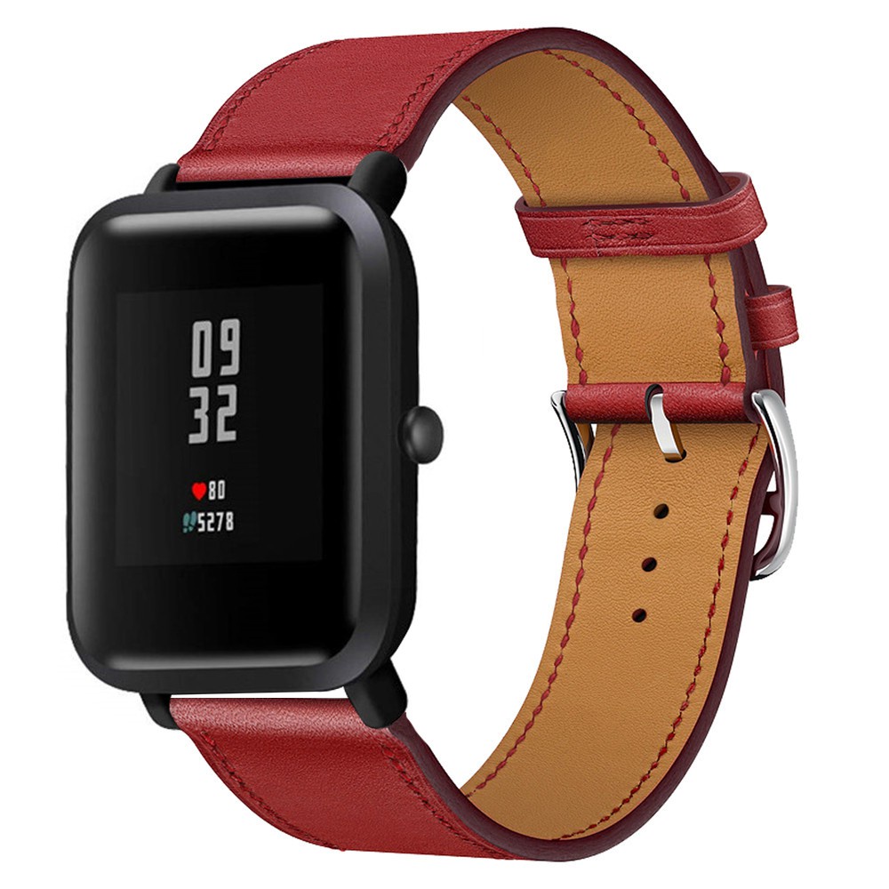 20mm Leather Strap Bracelet Replacement Band for Xiaomi Huami Amazfit Bip U Pro Bip S Lite GTS 2 Mini GTR 42mm