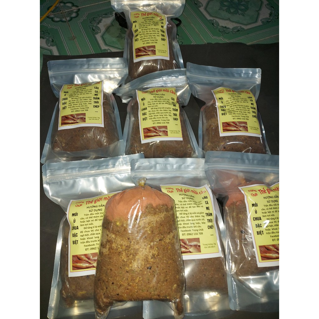 Mồi câu LANCER ủ chua trộn sẵn gói 2kg