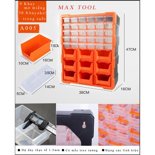 TỦ ĐỰNG LINH KIỆN 39 NGĂN MÃ A005# | đựng linh kiện điện tử ,ốc vít , mũi khoan , điện thoại , đồ chơi lego.