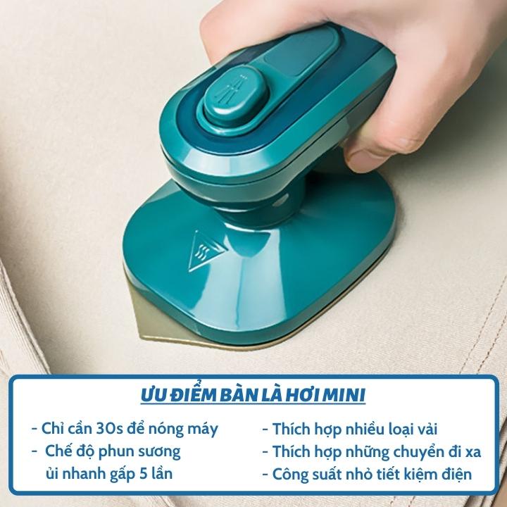 Bàn là hơi nước cầm tay mini , Bàn ủi hơi nước công suất 33W mẫu mới 2021 BL1