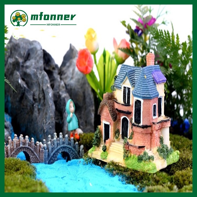 Mô Hình Ngôi Nhà Bằng Nhựa Dùng Trang Trí Tiểu Cảnh