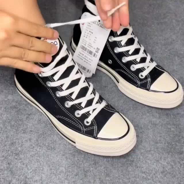 Giày_Convers Chuck taylor 1970s cao cổ trắng & đen, Giày CV bản hàng trung nội địa oder mới 100% full box | BigBuy360 - bigbuy360.vn