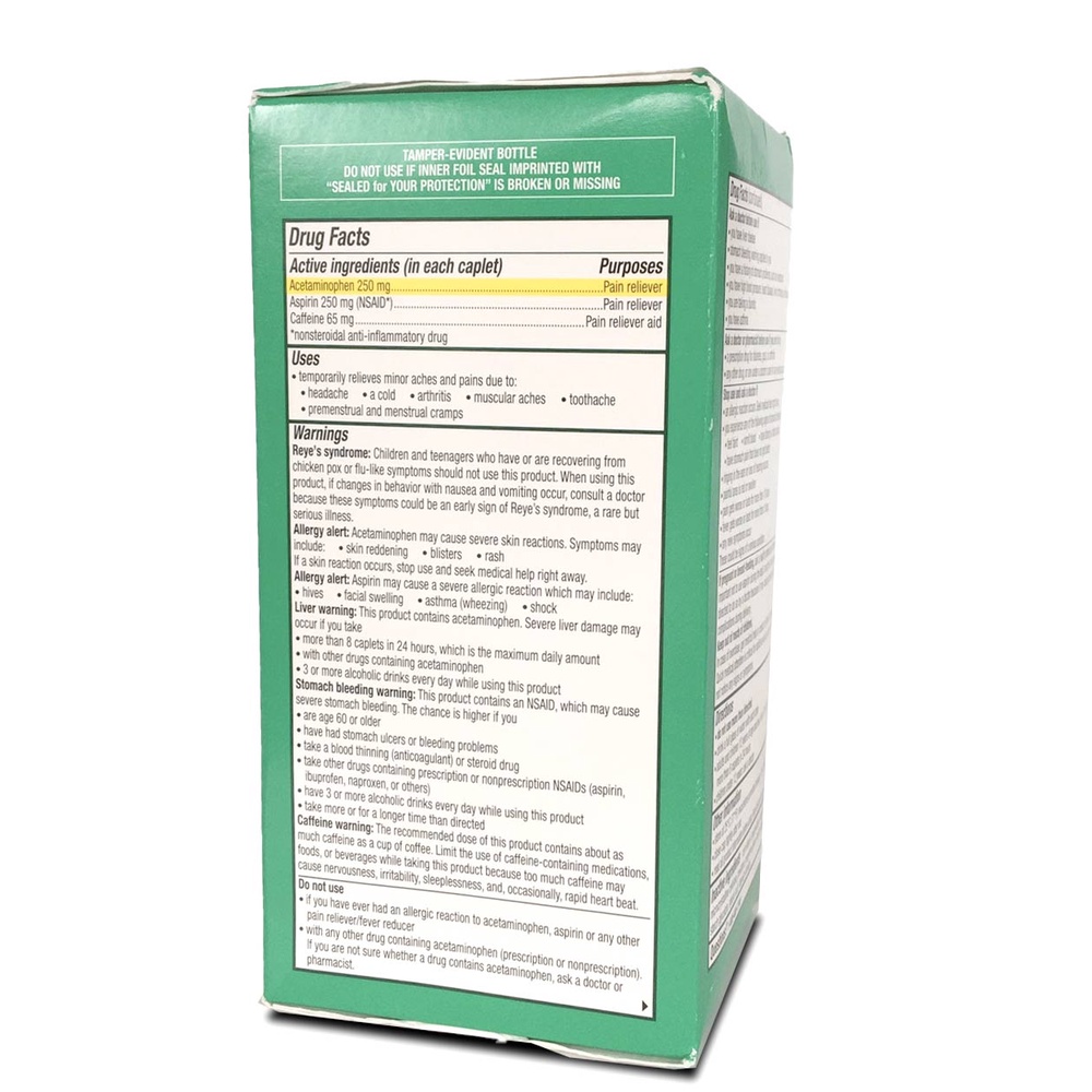 Giảm đau nửa đầu Excedrin