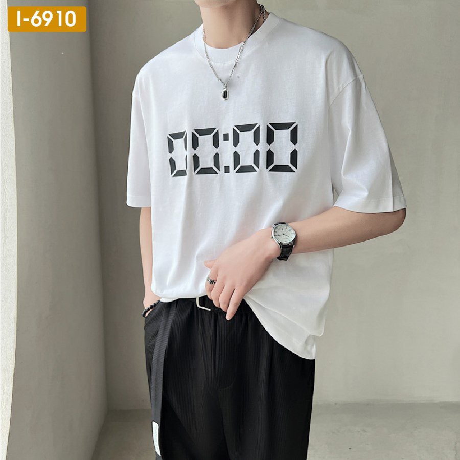 Áo Thun UNISEX Nam Nữ 0 GIỜ 0 PHÚT màu xanh lá dáng rộng