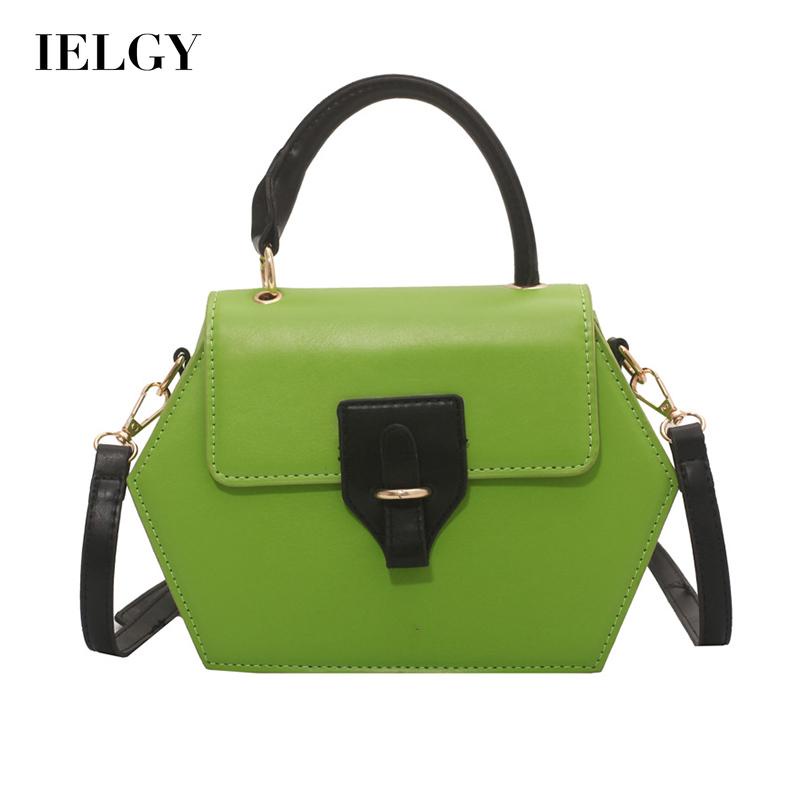IELGY Túi Đeo Vai Đa Giác Màu Sắc Đơn Giản Thời Trang Cho Nữ