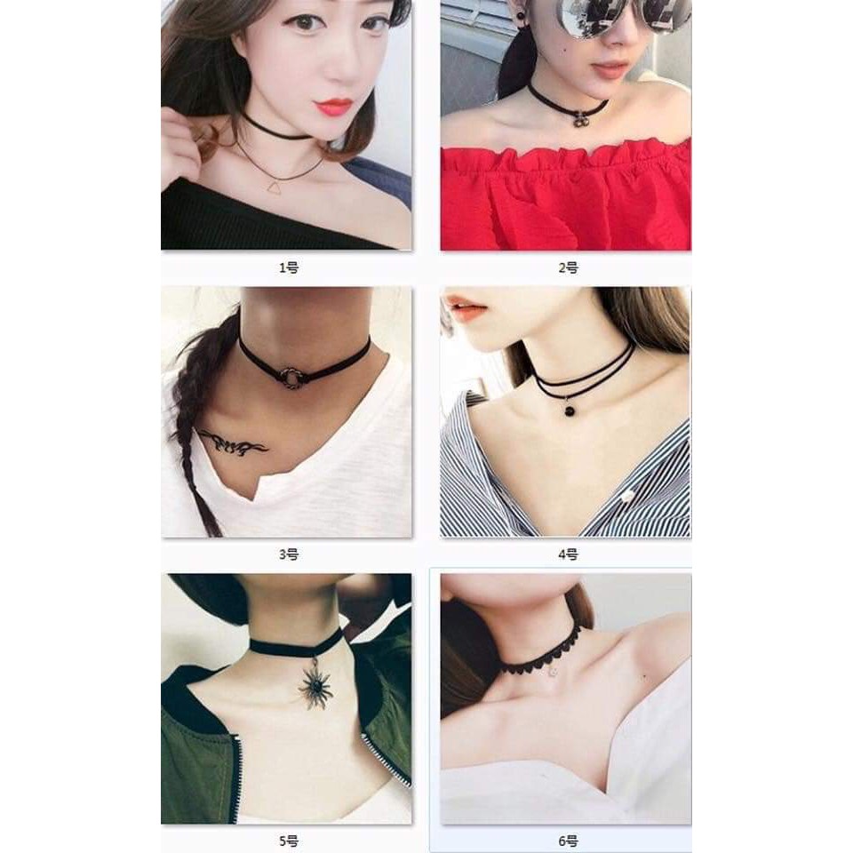 [M340-19] Vòng đeo cổ Choker Thời Trang Cá tính - Bán lẻ từng vòng